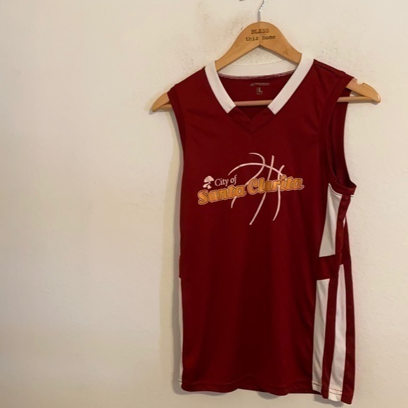 SANTA CLARITA YOUTH BASKETBALL RED JERSEY YOUTH L. - Picture 1 of 4